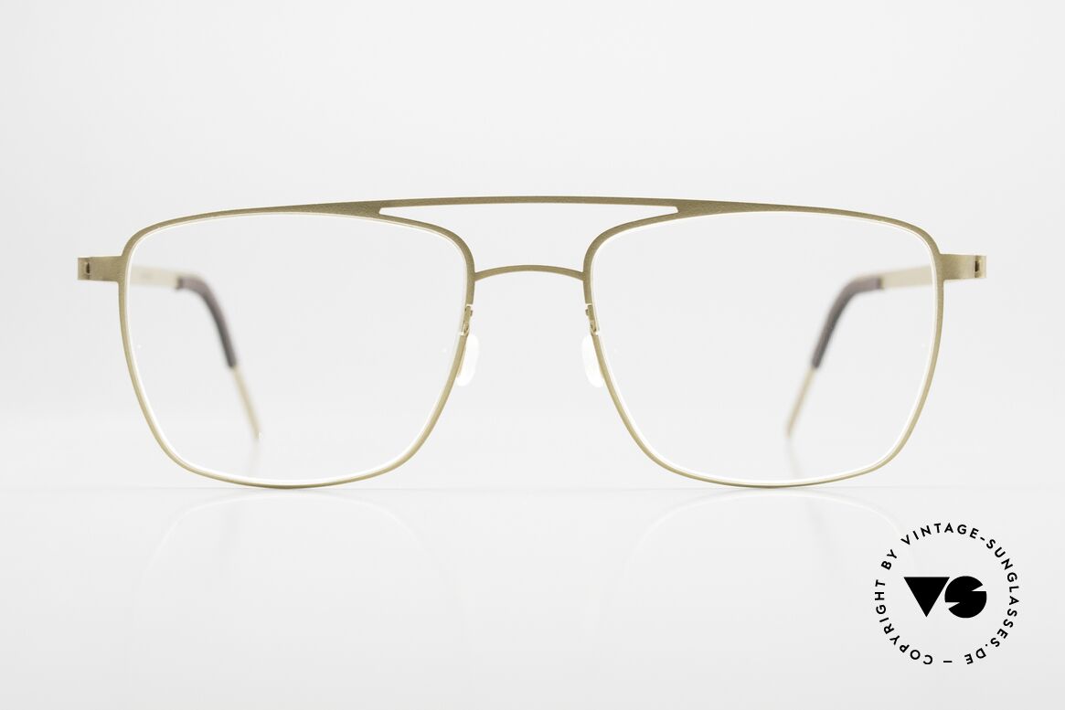 Lindberg 9595 Strip Titanium Vintage Designer Eyewear, model 9595, T415, size 52-18, 145 temple & color GT, Made for Men