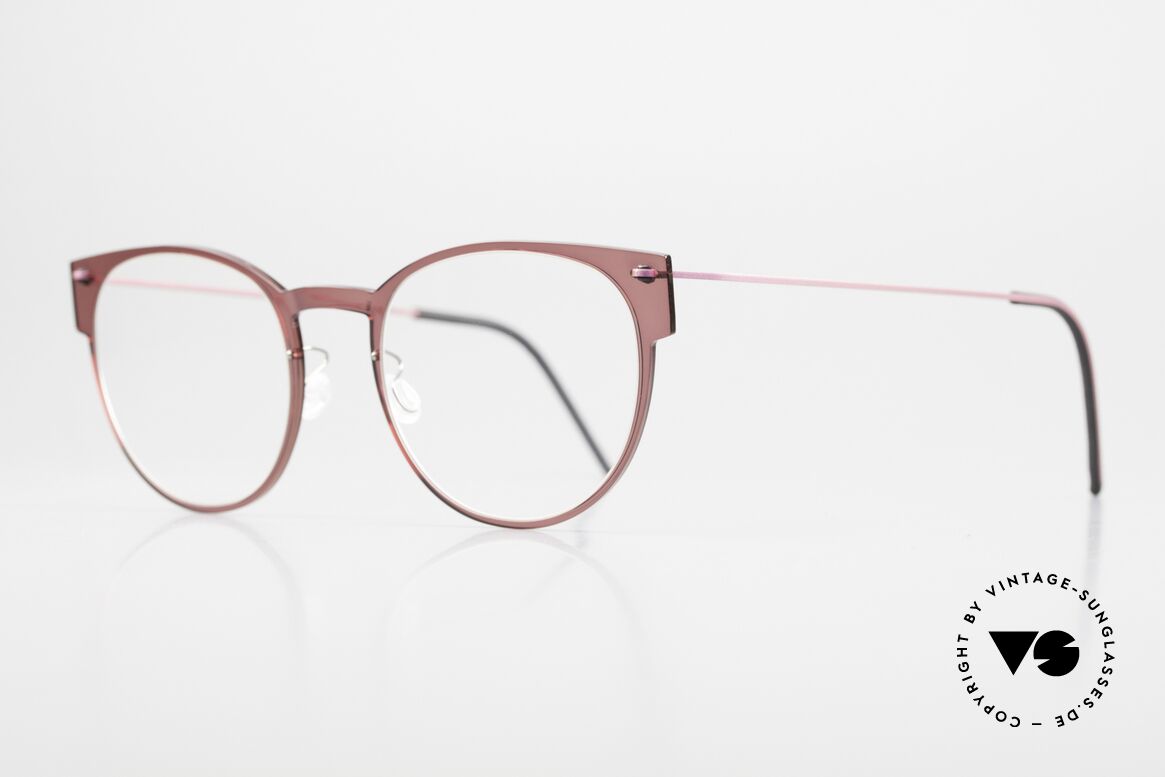 Lindberg 6559 NOW Vintage Designer Eyewear, high quality composite material & titanium temples, Made for Women