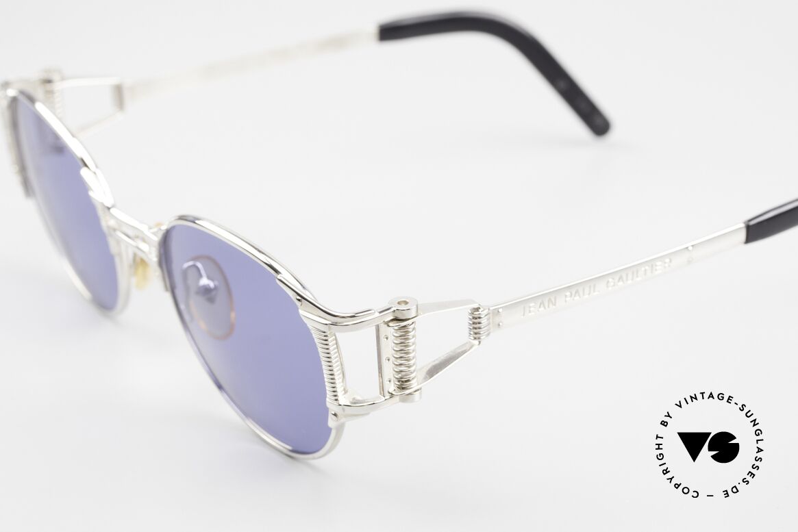 Jean Paul Gaultier 56-5105 Rare Celebrity Sunglasses, monolithic JPG design (true 'vintage'!); made in Japan, Made for Men and Women