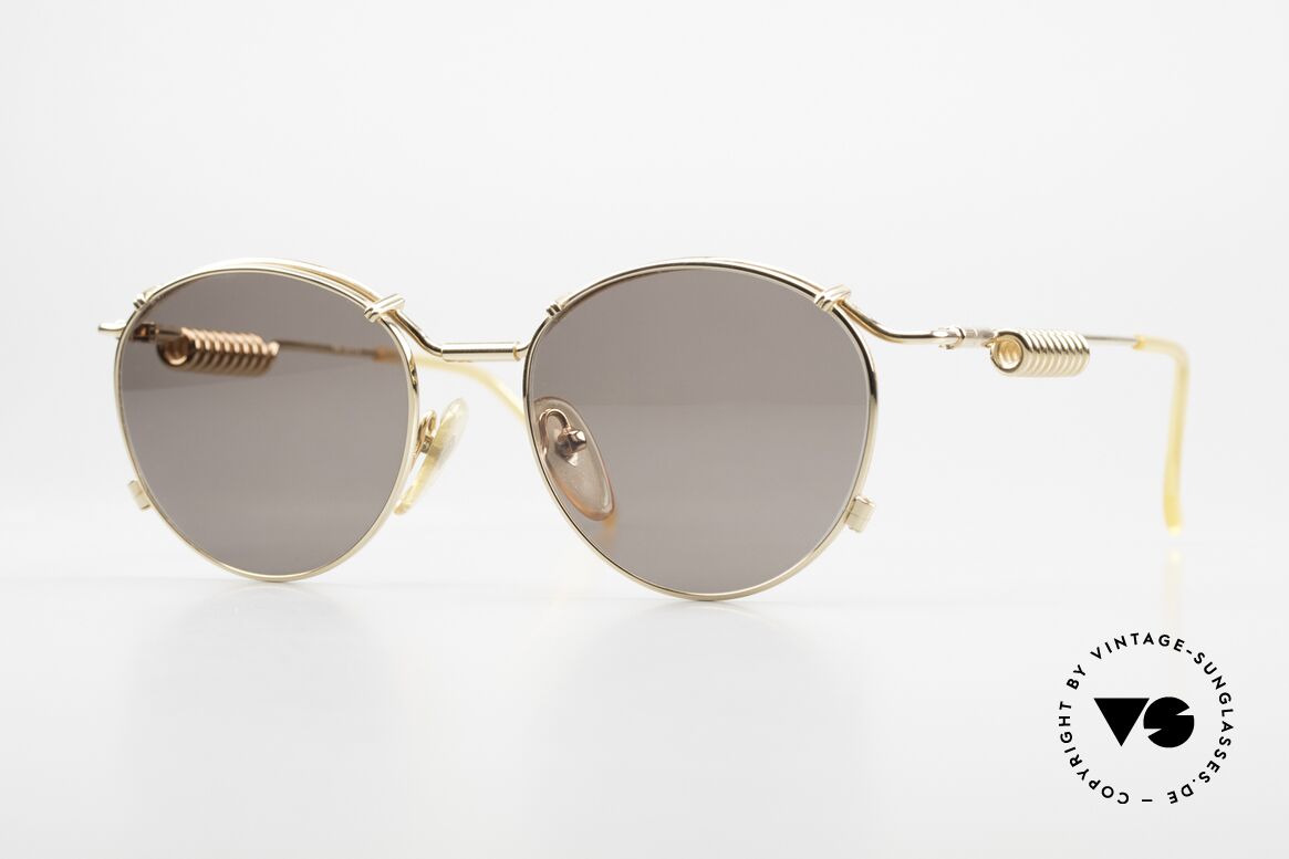 Jean Paul Gaultier 56-9174 Industrial 90's Sunglasses, Gaultier vintage designer sunglasses from 1993, Made for Men and Women