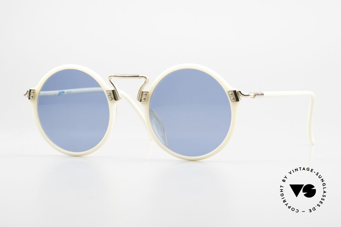 Jean Paul Gaultier 56-9271 Rare Round Designer Shades, 1990s vintage Jean Paul Gaultier designer sunglasses, Made for Men and Women