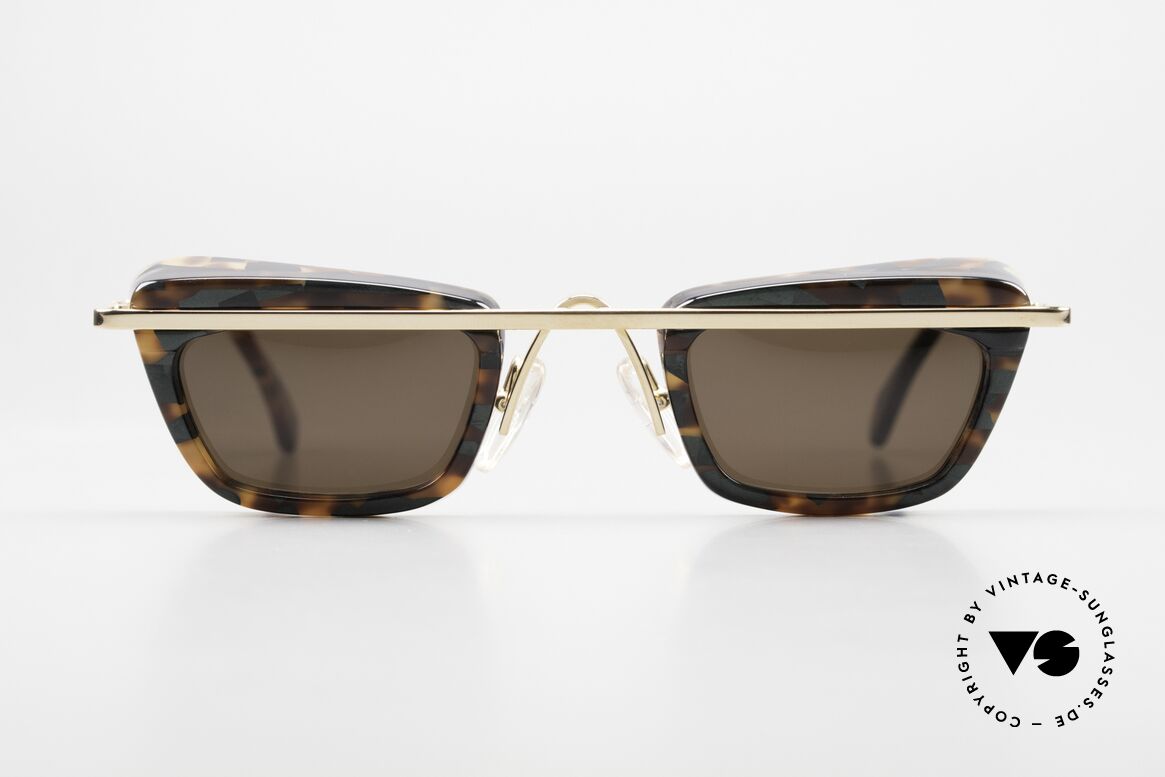 Alain Mikli 4103 / 623 90's Designer Sunglasses, brilliant combination of colors, materials and forms, Made for Women