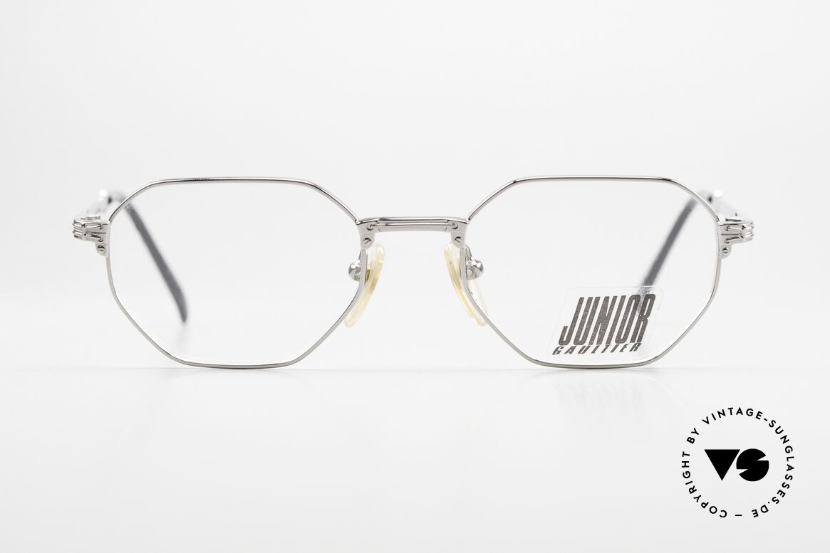 Jean Paul Gaultier 57-4174 Light Titanium Vintage Specs, vintage 1990's eyeglass-frame by J. Paul Gaultier, Made for Men and Women