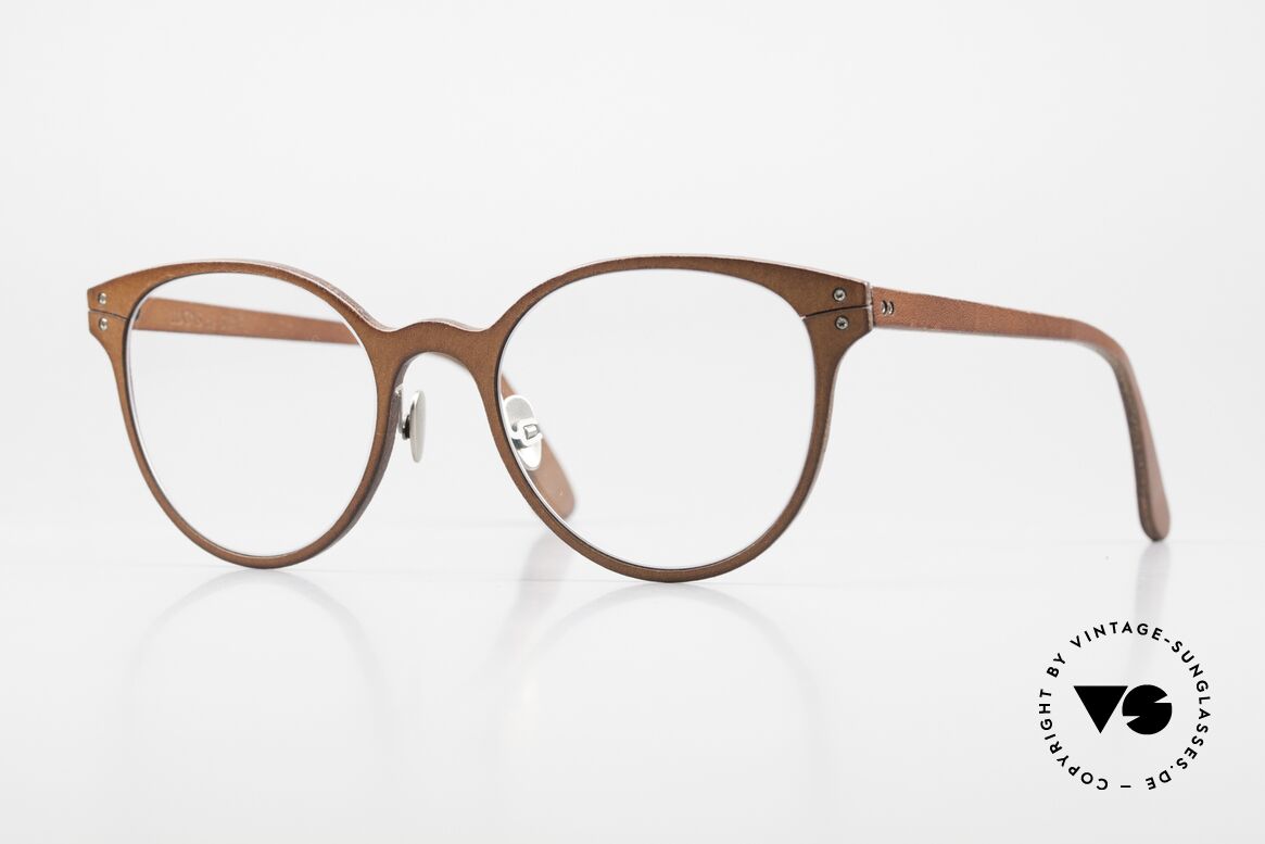 Lucas de Stael Minotaure Thin 05 Frame With Leather Cover, LUCAS de STAËL, Minotaure MT05, size 50/21, col. 23, Made for Women