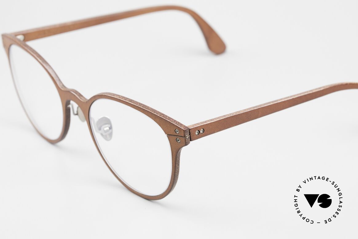Lucas de Stael Minotaure Thin 05 Frame With Leather Cover, Minotaure Collection made with adjustable nosepads!, Made for Women