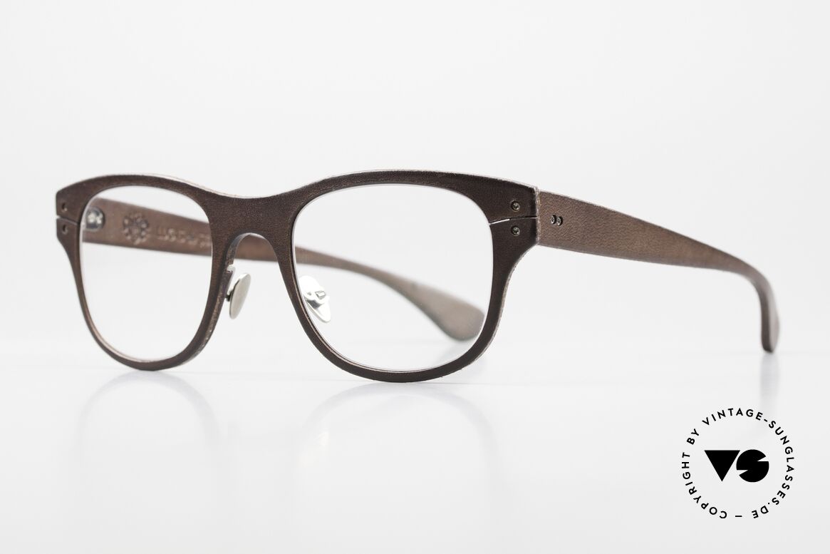 Lucas de Stael Minotaure SM 02 Frame With Leather Cover, luxury model with leather cover (connoisseur glasses), Made for Men