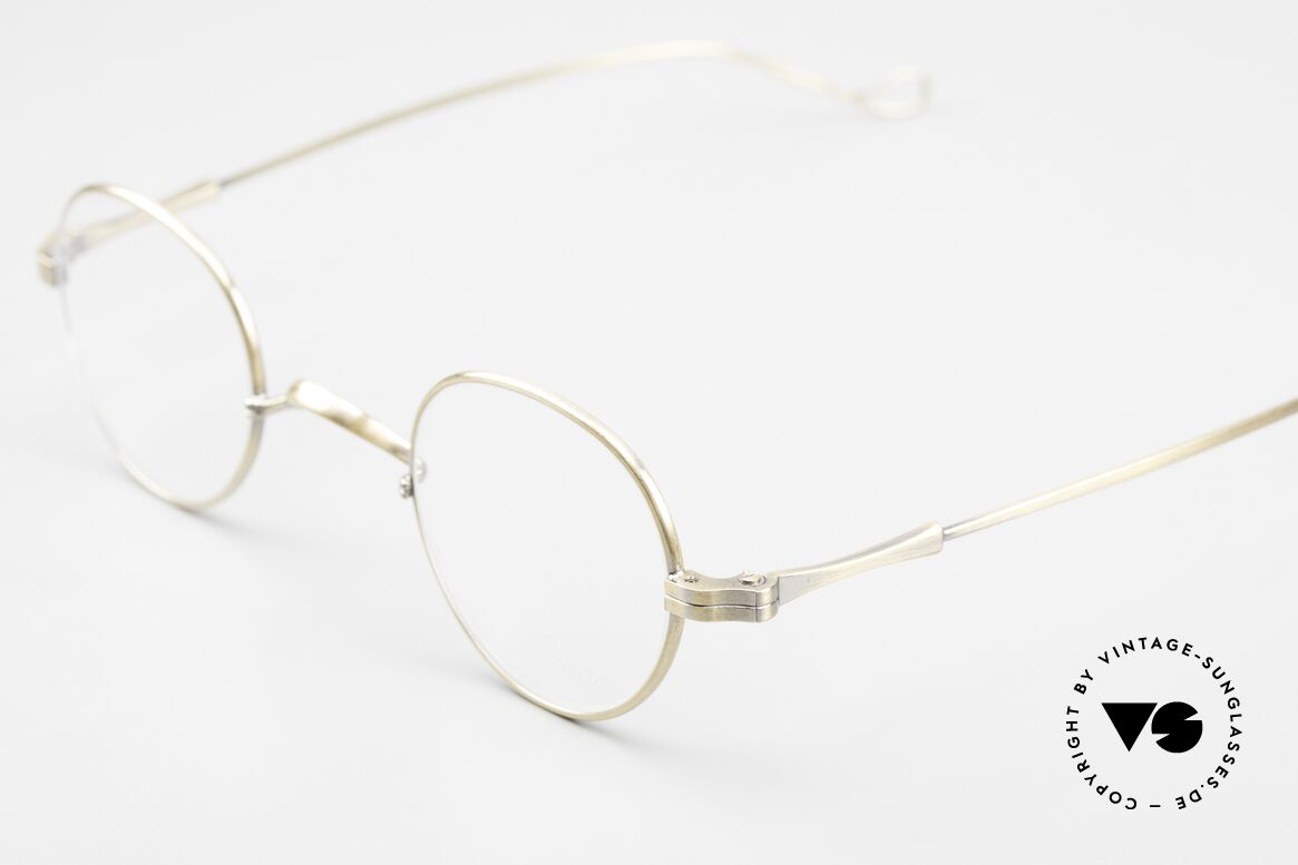 Lunor II 15 Panto Frame Antique Gold, traditional German brand; quality handmade in Germany, Made for Men and Women