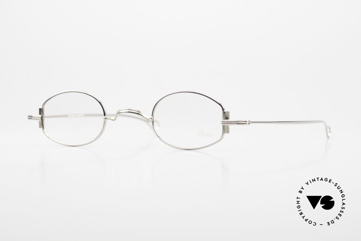 Lunor X 03 PP Platinum Plated Frame, minimalist Lunor eyeglass-frame of the Lunor "X"-Series, Made for Men and Women