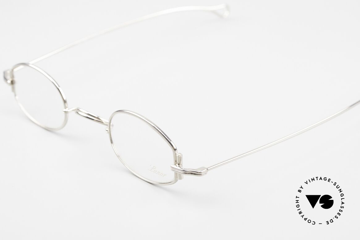 Lunor X 03 PP Platinum Plated Frame, this model "X 03" with anatomic bridge is platinum-plated, Made for Men and Women