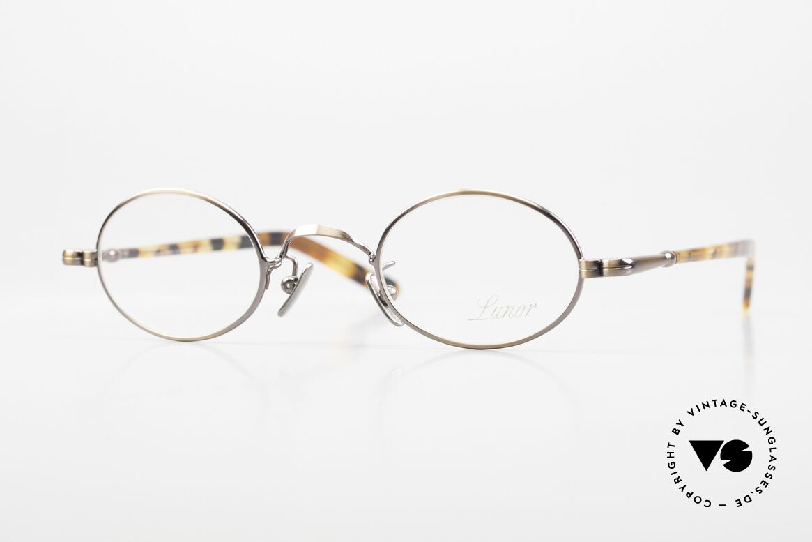 Lunor VA 101 Small Oval Vintage Eyewear, old, small oval Lunor eyeglass-frame, made in Germany, Made for Men and Women