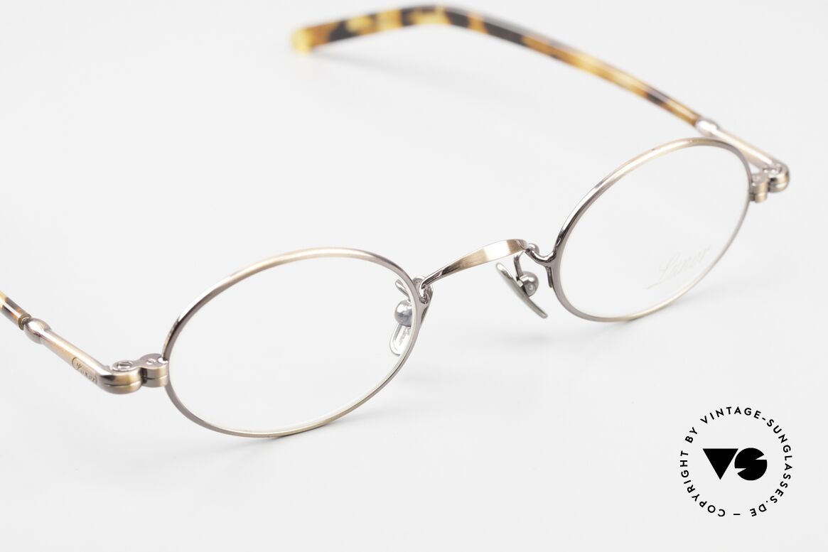Lunor VA 101 Small Oval Vintage Eyewear, TOP-NOTCH craftsmanship; frame in SMALL size 40/23, Made for Men and Women