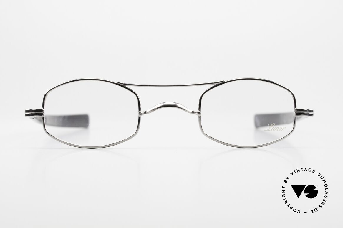 Lunor II A 16 Platinum-Plated 90s Frame, platinum-plated eyeglass-frame of the Lunor "II"-Series, Made for Men and Women
