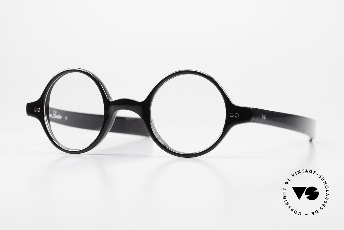 Lesca P60 Round Glasses Women & Men, round LESCA eyeglasses, model P60 in black, Made for Men and Women
