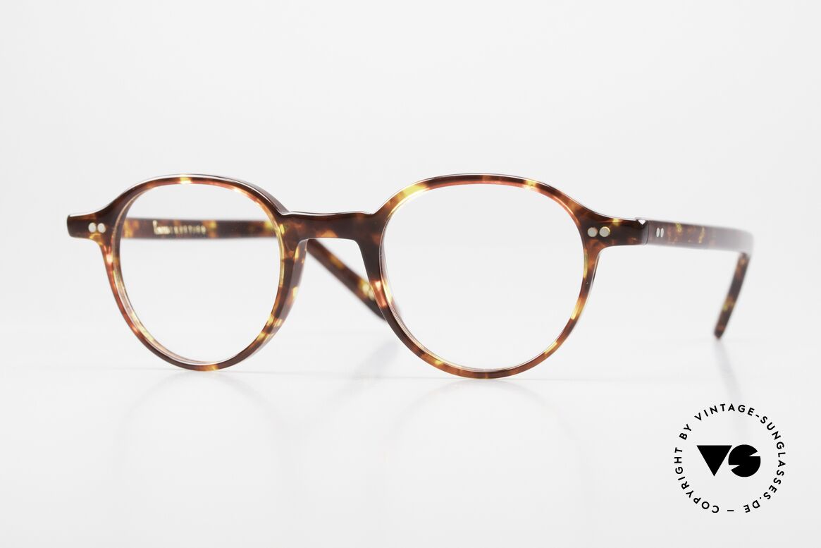 Lesca P1 Timeless Panto Classic, LESCA Panto frame, mod. P1, tortoise color 11, Made for Men and Women