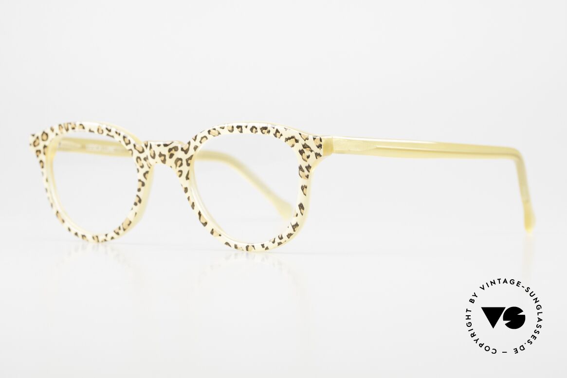 Lesca Pantos 2 Leopard Pattern Frame, reissue of the old vintage 1960's LESCA models, Made for Women