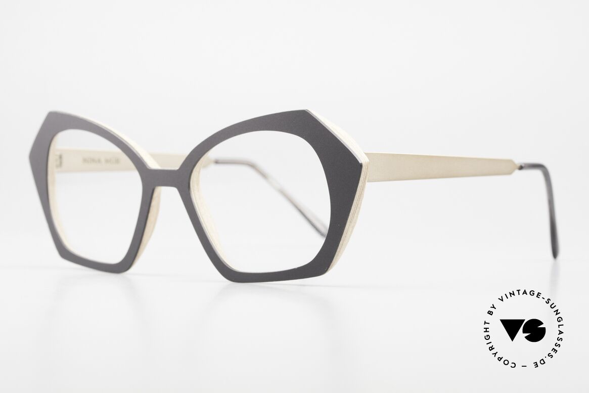Nina Mur Adela Natural Eyewear For Ladies, finest woodwork (check the photos) in size 50/19, 145, Made for Women