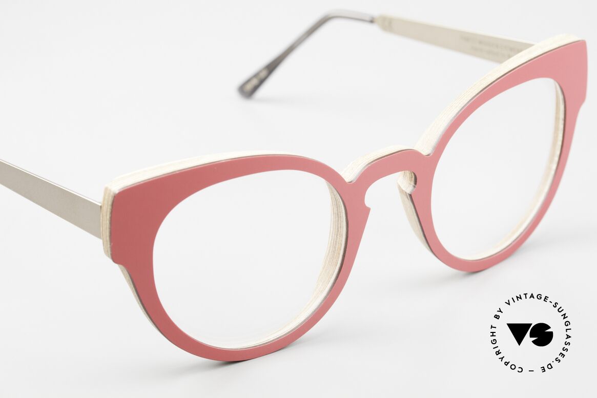 Nina Mur Liliana Wooden Glasses From Madrid, unworn model from the 2018 collection incl. orig. case, Made for Women