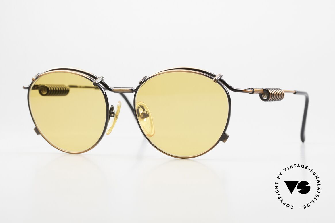 Jean Paul Gaultier 56-9174 Antique Copper Frame, Gaultier vintage designer sunglasses from 1993, Made for Men and Women