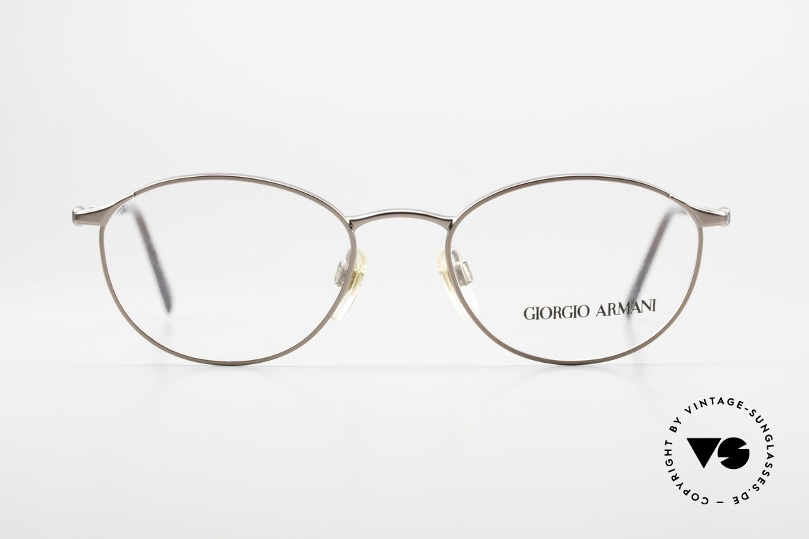 Giorgio Armani 188 Classic Oval Designer Frame, tangible premium-quality; made in Italy around 1990, Made for Women