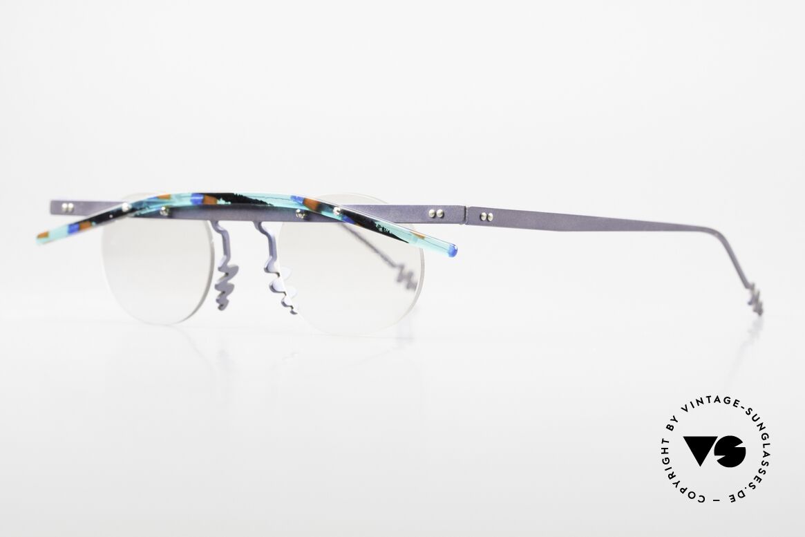 Theo Belgium Tita II G2 Crazy Vintage Eyeglasses, made for the avant-garde, individualists; trend-setters, Made for Men and Women