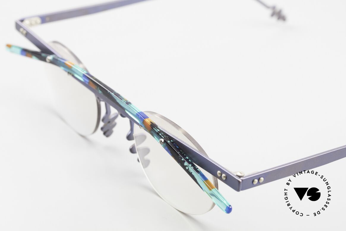 Theo Belgium Tita II G2 Crazy Vintage Eyeglasses, very unique 'retro' eyeglass-frame from the mid 1990's, Made for Men and Women