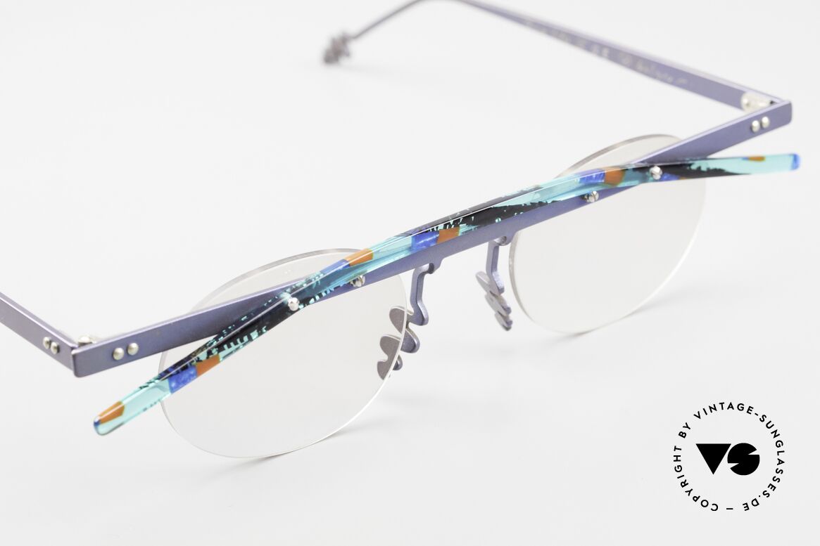 Theo Belgium Tita II G2 Crazy Vintage Eyeglasses, never worn, one of a kind; Theo frame for all who dare!, Made for Men and Women