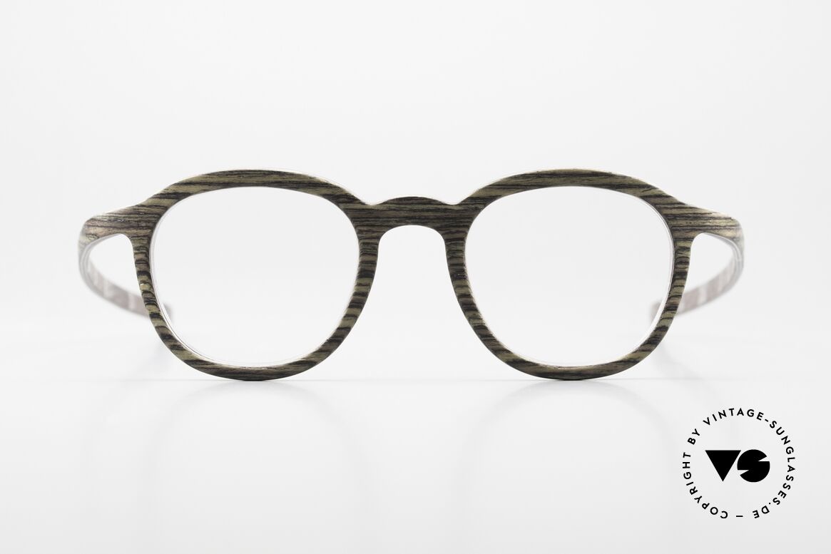 W-Eye 603 Natural Eyewear From 2015, W-Eye wooden glasses from Italy in size 45-21, Made for Men and Women