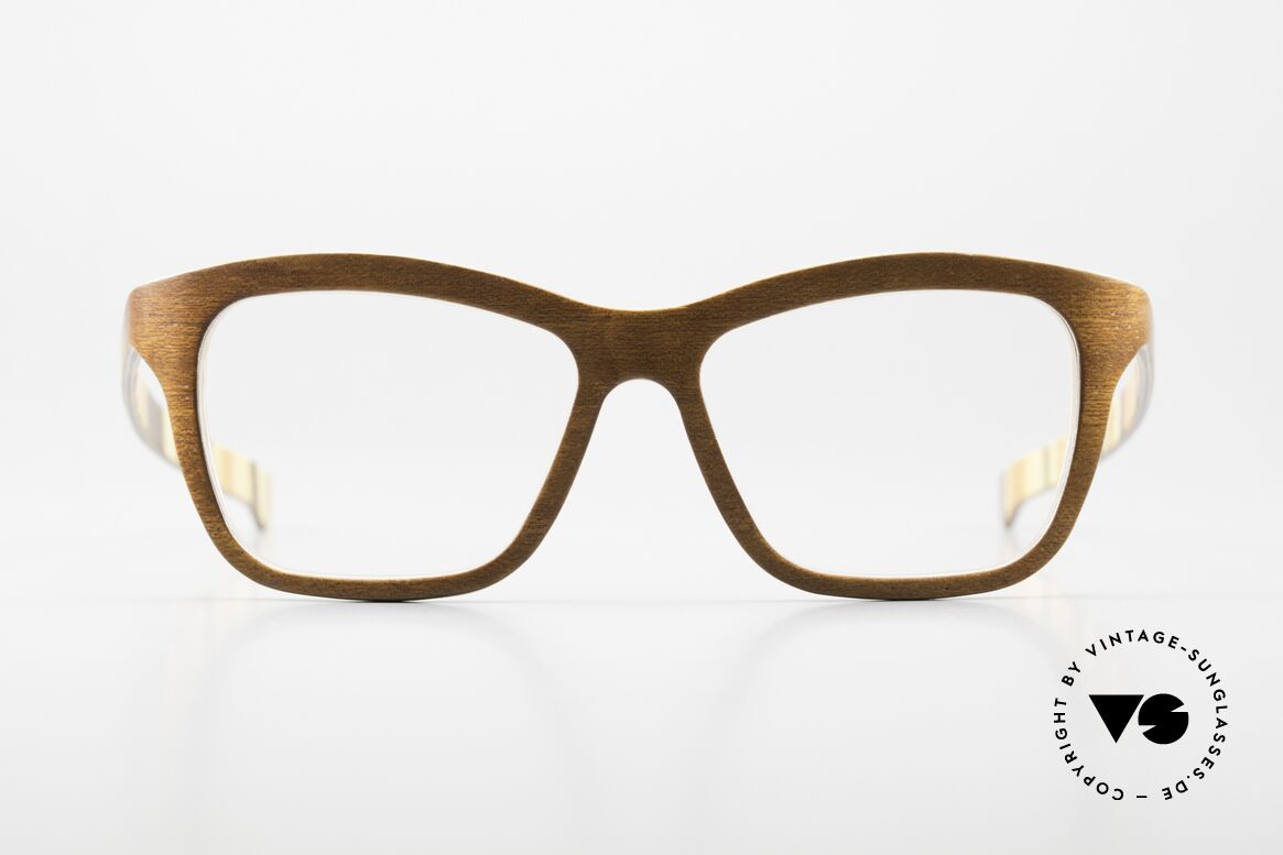 W-Eye 404 Unisex Wooden Eyeglasses, actually made from 0.5 mm thick wooden sheets, Made for Men and Women