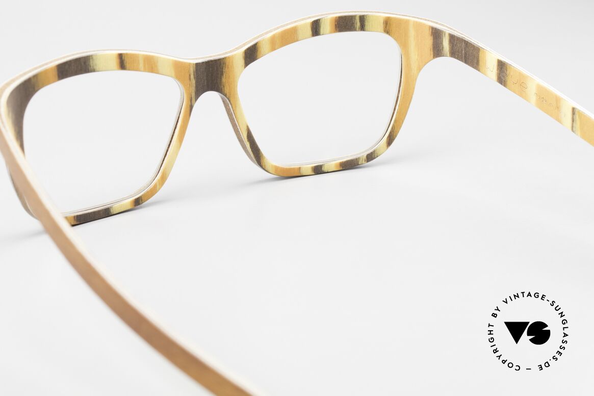 W-Eye 404 Unisex Wooden Eyeglasses, Size: large, Made for Men and Women