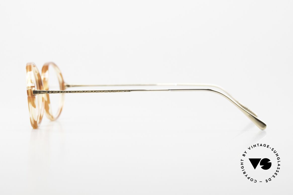 Gernot Lindner GL-602 925 Silver Acetate Combi, here with acetate front & 18kt gold-plated temples, Made for Men and Women