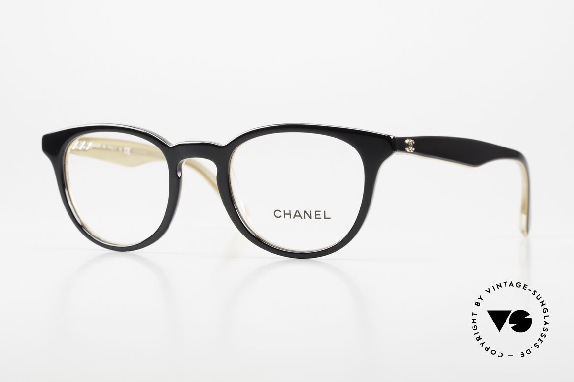 Chanel 3364 Black Designer Eyeglasses, CHANEL eyeglasses, mod. 3364, size 47-21, col. 1609, Made for Men and Women