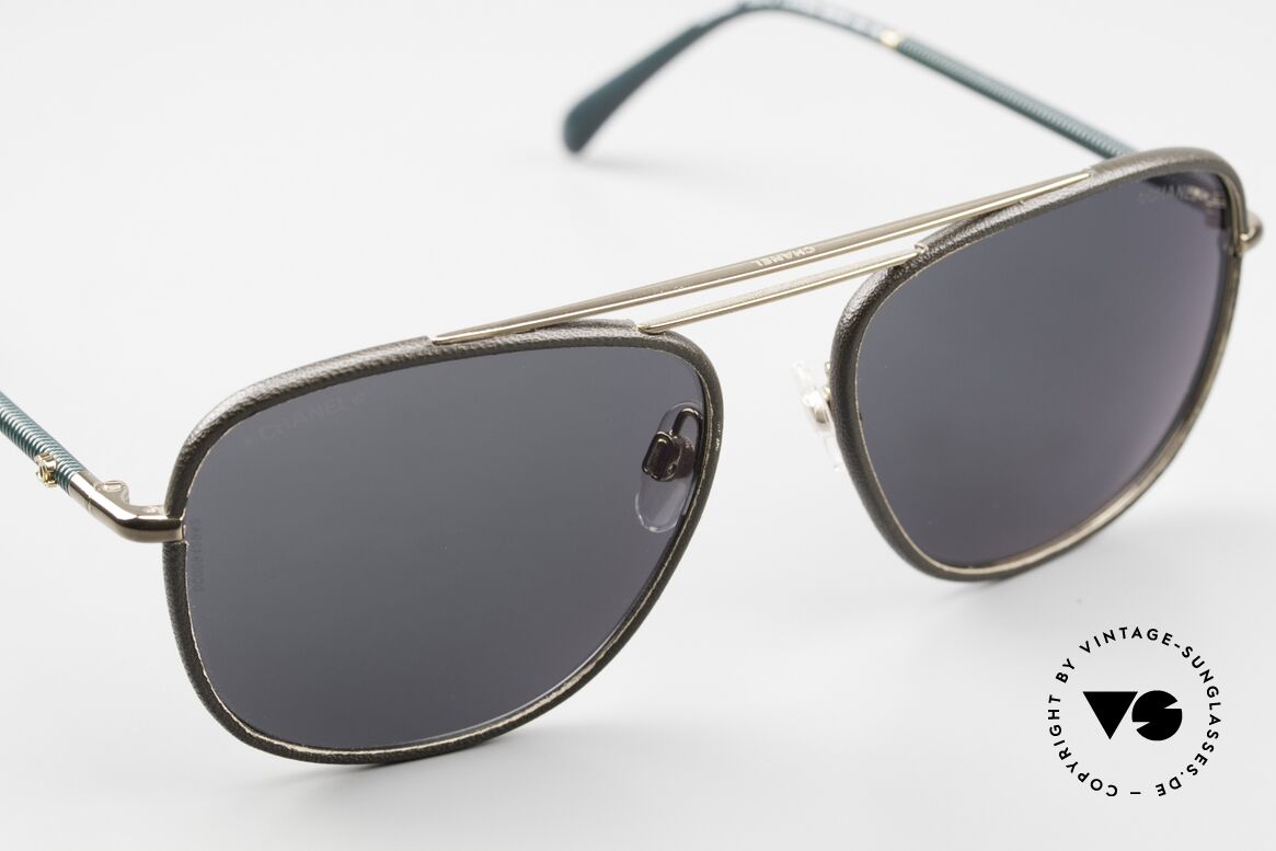 Chanel 4230 Luxury Sunglasses Leather, unworn designer shades (incl. original case by Chanel), Made for Men and Women