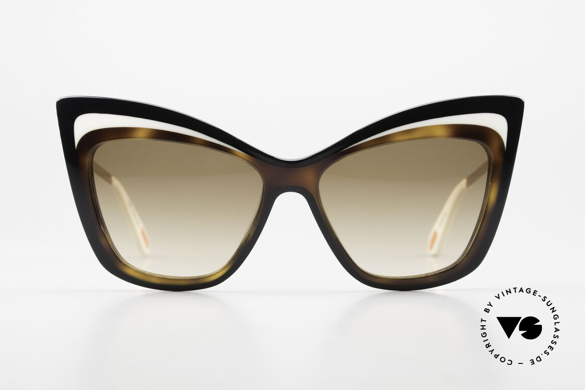 Christian Roth Rock'N Roth Very Feminine Frame Shape, glamorous ladies sunglasses; "butterfly" design; vertu, Made for Women