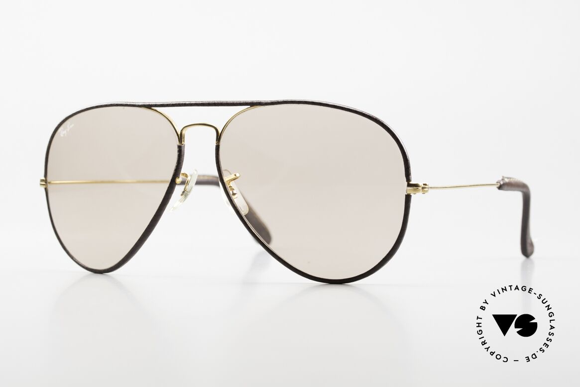 Ray Ban Large Metal II Self-Darkening Sun Lenses, classic aviator sunglasses by RAY-BAN; large size 62°14, Made for Men