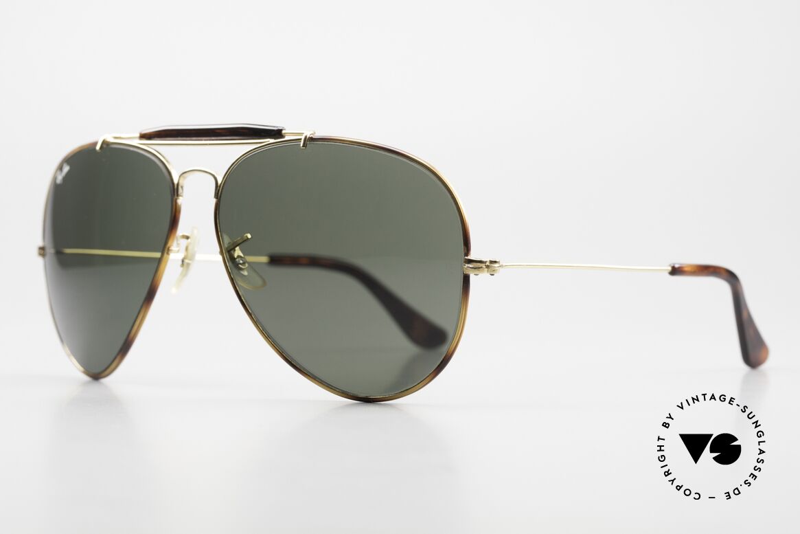 Ray Ban Outdoorsman II B&L G15 Mineral Lenses, made in the 70's and 80's by Bausch&Lomb, U.S.A., Made for Men