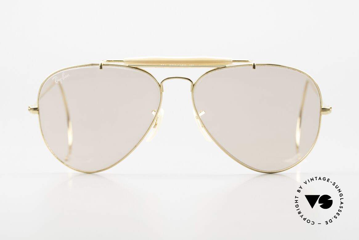 Ray Ban Outdoorsman Sport Changeable Automatic Lenses, vintage Ray-Ban aviator sunglasses of the 1980's, Made for Men and Women