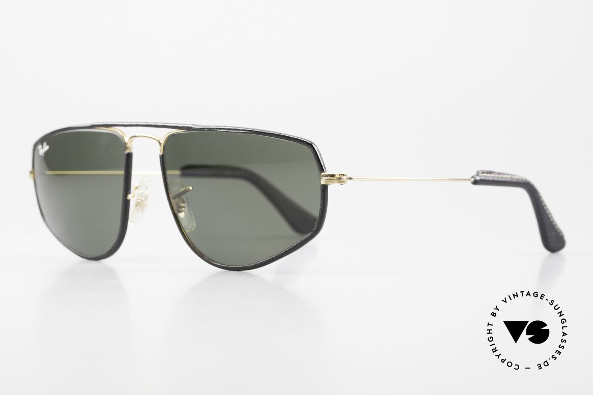 Ray Ban Fashion Metal 3 Limited Leather Edition 80s, high-end Bausch&Lomb mineral lenses (B&L), Made for Men and Women