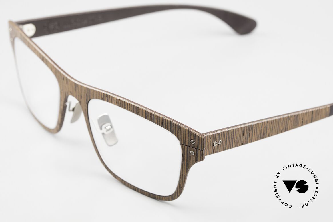 Lucas de Stael Nemus 22 Wood + Genuine Cow Leather, Nemus Collection made with extra adjustable nosepads, Made for Men