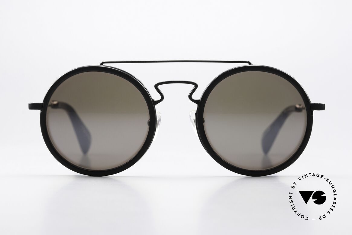 Yohji Yamamoto YY5010 Matt Mirrored Sun Lenses, Yohji Yamamoto sunglasses, YY5010, size 51/24, Made for Men and Women