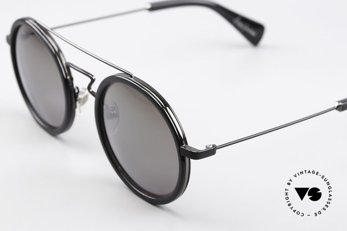 Yohji Yamamoto YY5010 Matt Mirrored Sun Lenses, expressive designer sunglasses with "character", Made for Men and Women