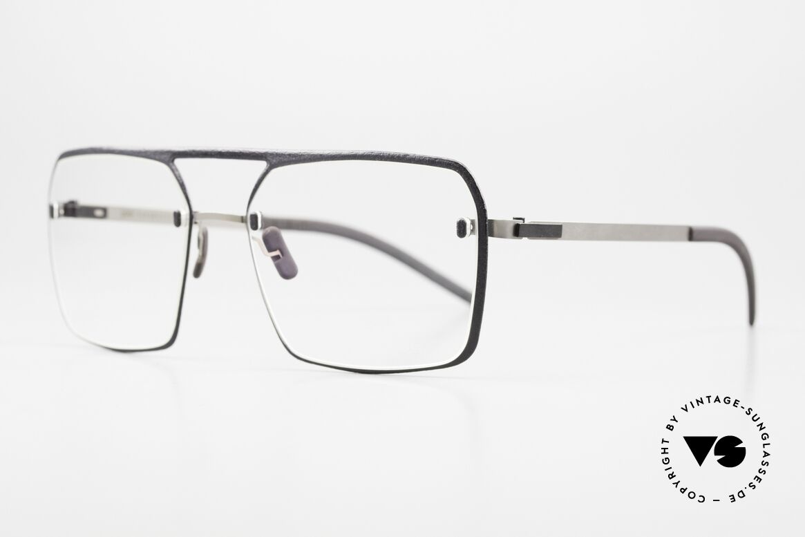 Götti Perspective Bold10 Innovative Men's Eyewear, rimless eyeglasses with additional decorative rim, Made for Men