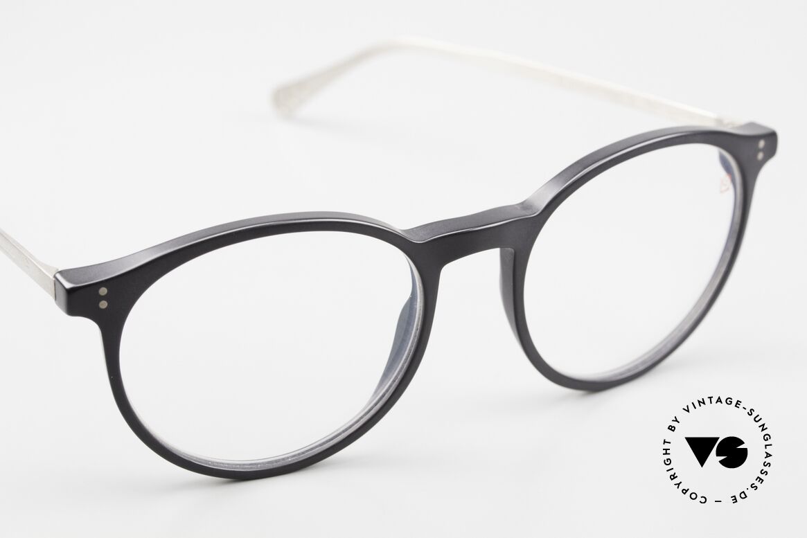 Gernot Lindner AI Panto 925 Silver Panto Acetate, with acetate front & brushed palladium temples, Made for Men and Women