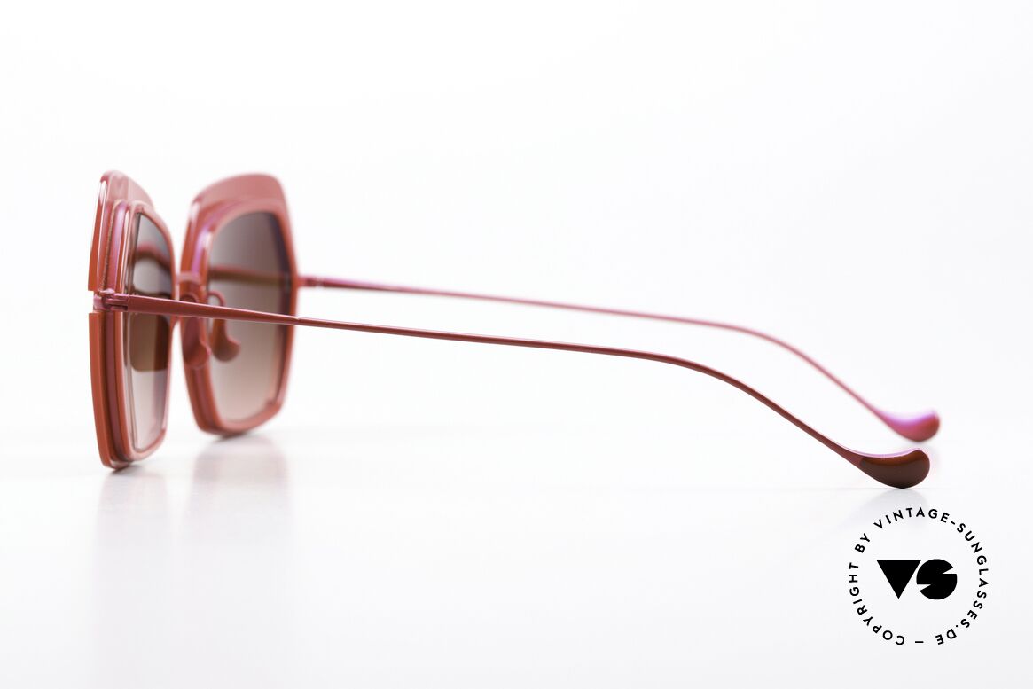 Caroline Abram Warda Feminine Designer Shades, with strong colors and very feminine shapes, Made for Women