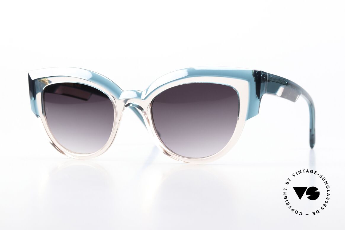 Caroline Abram Thelma Soft Pink And Emerald Green, Caroline Abram sunglasses, Thelma in 52-21, Made for Women