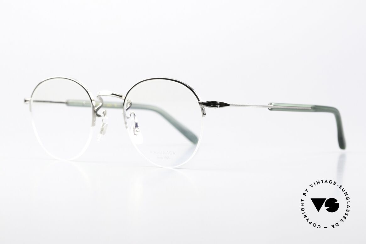 Masunaga GMS-110 Nylor Panto Eyeglasses, Masunaga; pioneer of eyewear production in Fukui, Made for Men and Women