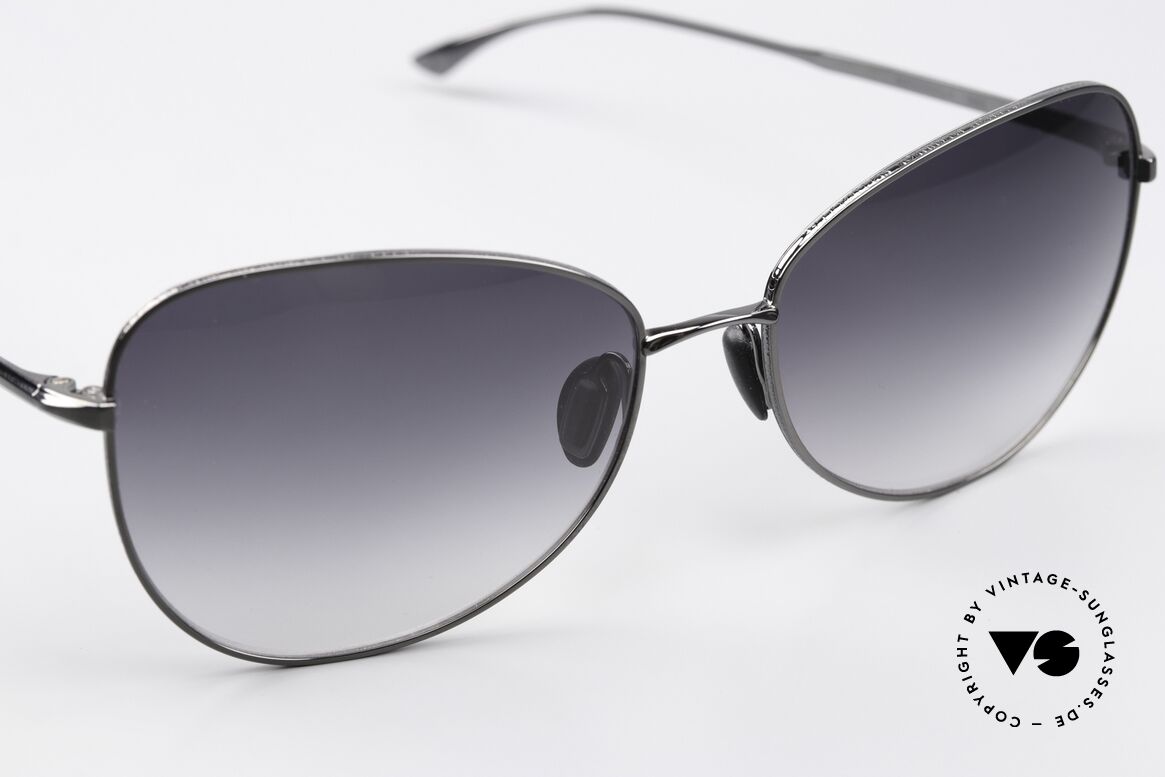 Masunaga 9003 Very Elegant Sunglasses, precision & costly engravings as a stylistic feature, Made for Women