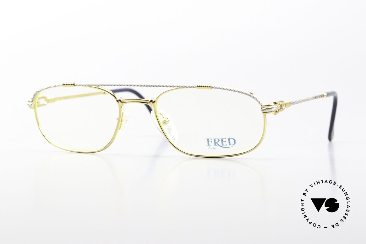 Fred Fregate - M Luxury Sailing Glasses M, vintage eyeglass-frame by Fred, Paris from the 1980s, Made for Men