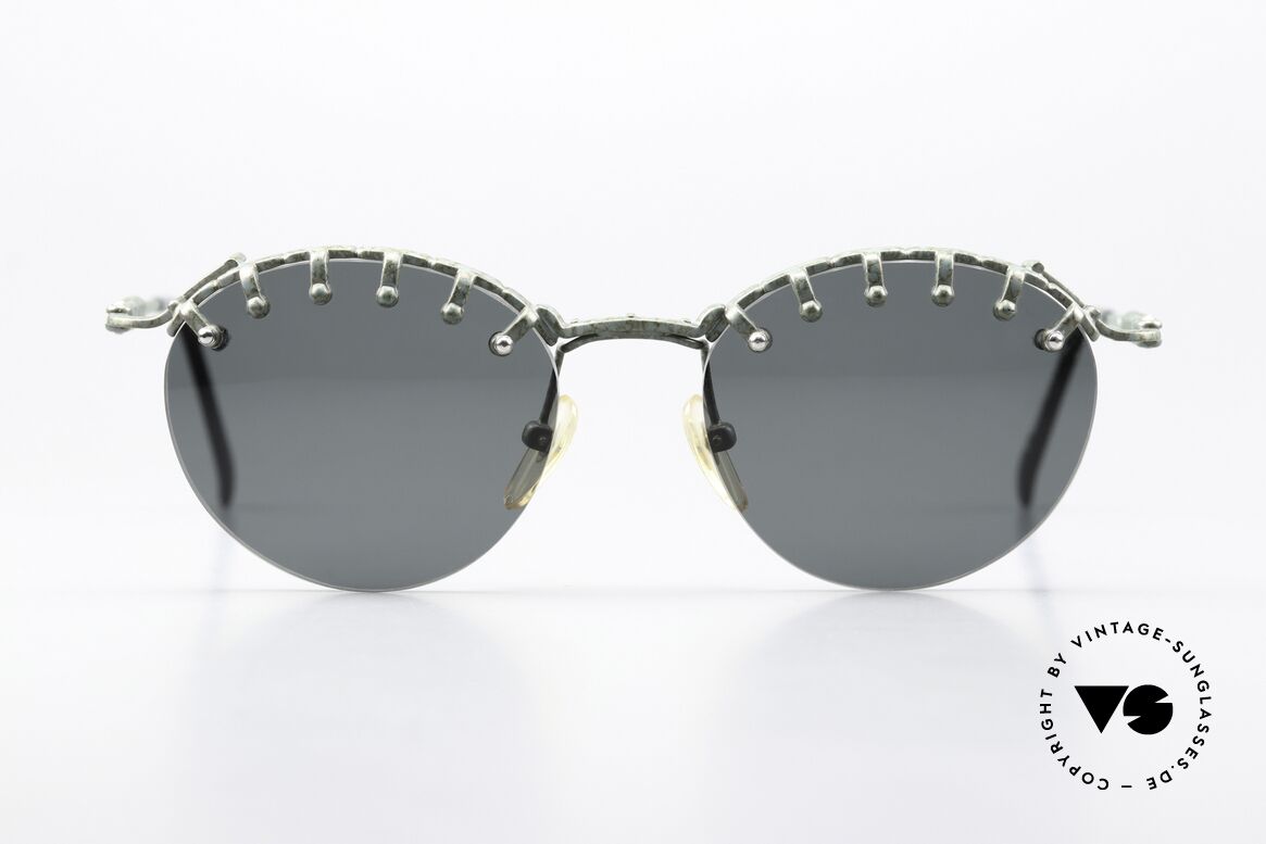 Jean Paul Gaultier 56-5103 Rihanna Vintage Glasses, frame design inspired by bangs / fringe - just fancy!, Made for Women