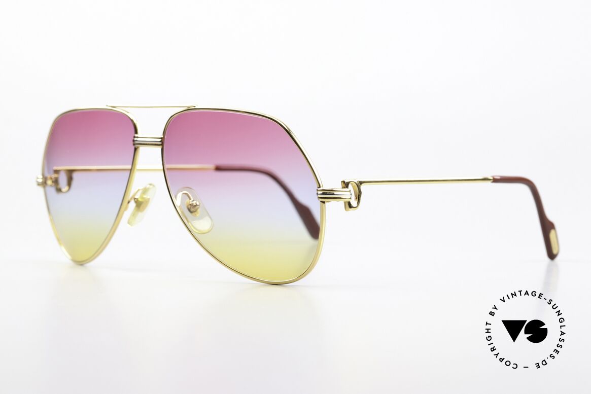 Cartier Vendome LC - L Rare Luxury Aviator Shades, this pair (with L.Cartier decor): LARGE size 62-14, 140, Made for Men and Women