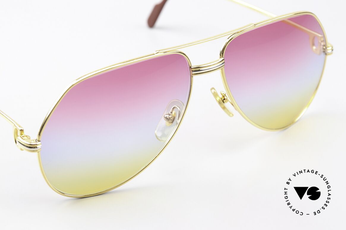 Cartier Vendome LC - L Rare Luxury Aviator Shades, the triple tint looks like a sunrise (simply heavenly :-), Made for Men and Women